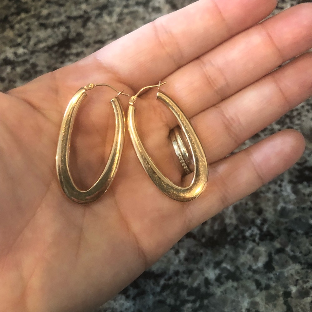 Rose Gold Hoops